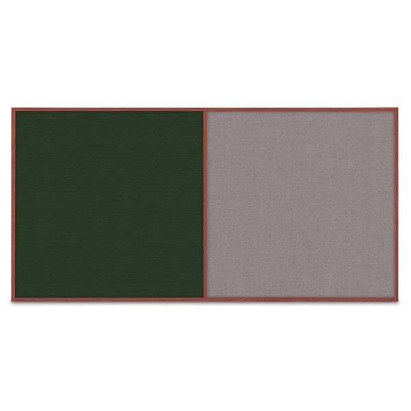 Enclosed Corkboard, 3 Door, 96"x48", 4" Fra, UV3413-BRONZE-FORBO